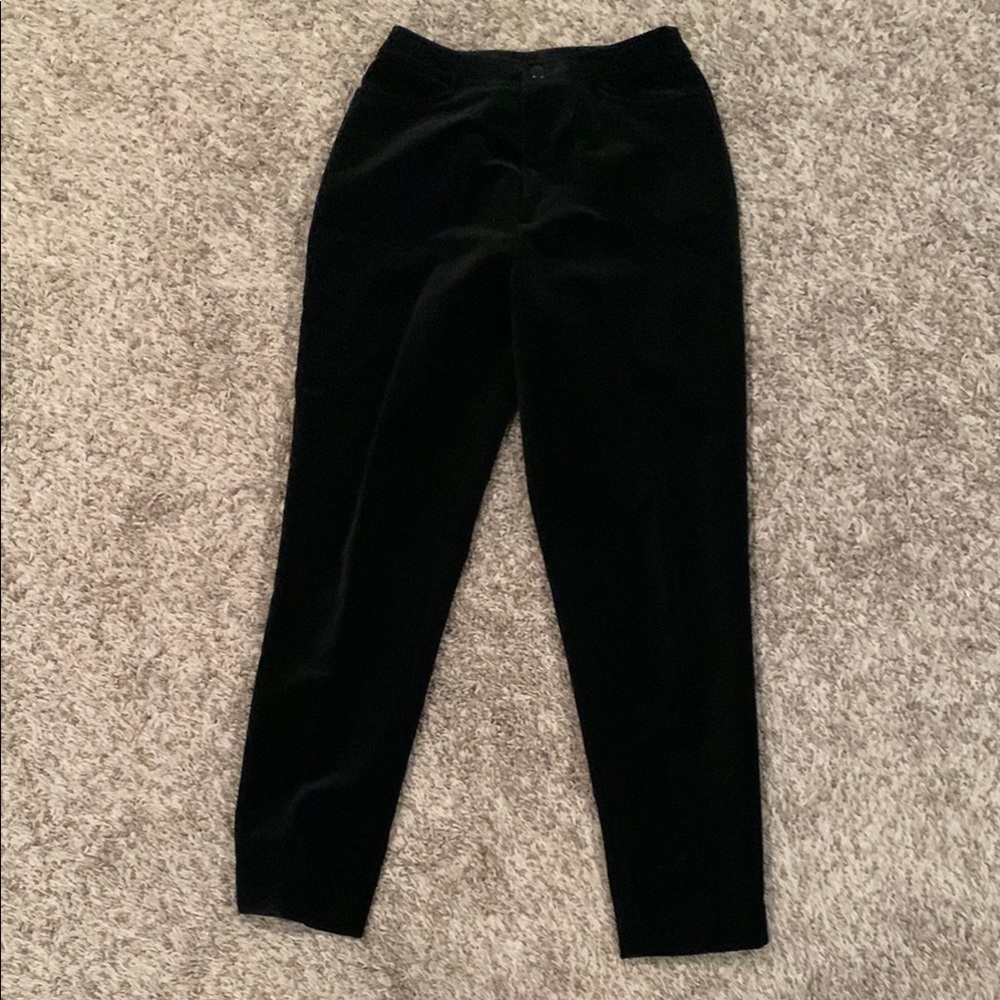 Black Velvet Pants